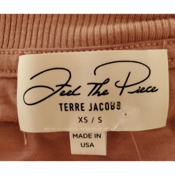 Feel the Piece Terre Jacobs Long Sleeve Pink Top XS/S NWOT - Picture 5 of 7